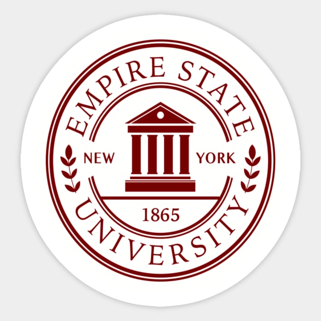 Empire State University Sticker by Rolfober